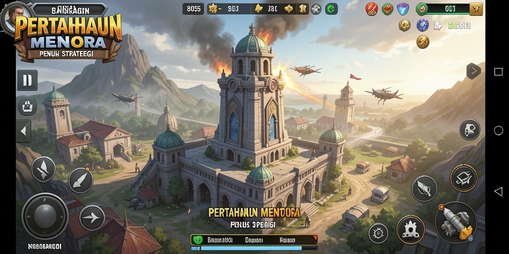 Gameplay seru dan tantangan strategis dalam Tower Defense.