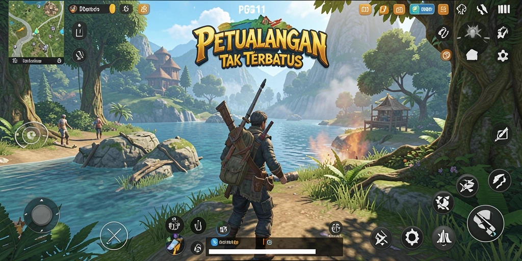 Screenshot PG11 menampilkan aksi menakjubkan dalam dunia terbuka yang luas.