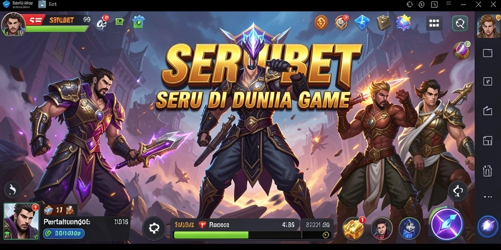 Screenshot SERUBET menampilkan aksi pertarungan yang dinamis dan menarik.