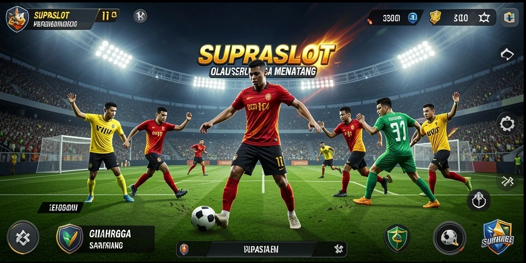 Tampilan menarik dari gameplay SUPRASLOT dalam suasana olahraga yang kompetitif.